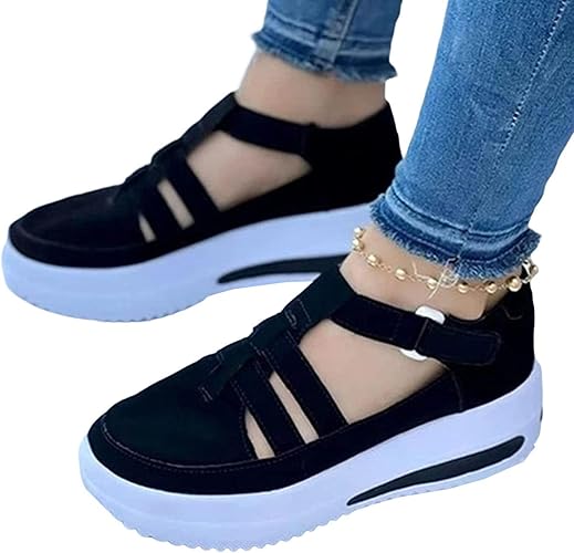 Sapatos Swezida para Mulheres,Sapatos de Fundo Grosso para Viajar | Sandálias de Lazer, Sapatos de Caminhada Casual, Sandálias Swezida, Suporte de Arco Ortopédico Gyouza